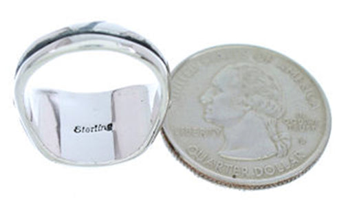 Multicolor Inlay Jewelry Sterling Silver Ring Size 5-3/4 YS72518